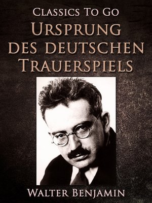 cover image of Ursprung des deutschen Trauerspiels